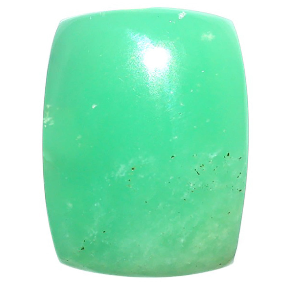 Natural Boulder Chrysoprase 16.3x21.3x8.5 mm Cushion Shape Polished Gemstone LS67-09241