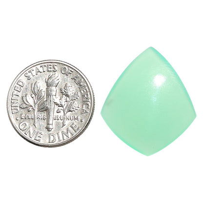 Natural Boulder Chrysoprase 19.3x22.1x4.5 mm Fancy Shape Polished Gemstone LS67-09247