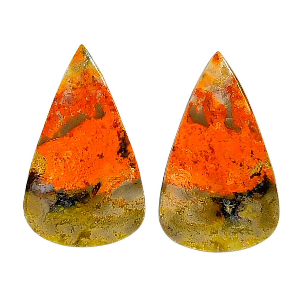 Indonesian Bumble Bee Pair 16.25x27x4 mm Pear Shape Polished Gemstone LS69-04099