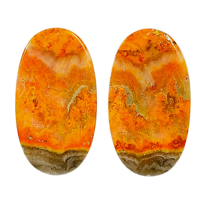 Indonesian Bumble Bee Pair 15.2x27.2x4 mm Oval Shape Polished Gemstone LS69-04114