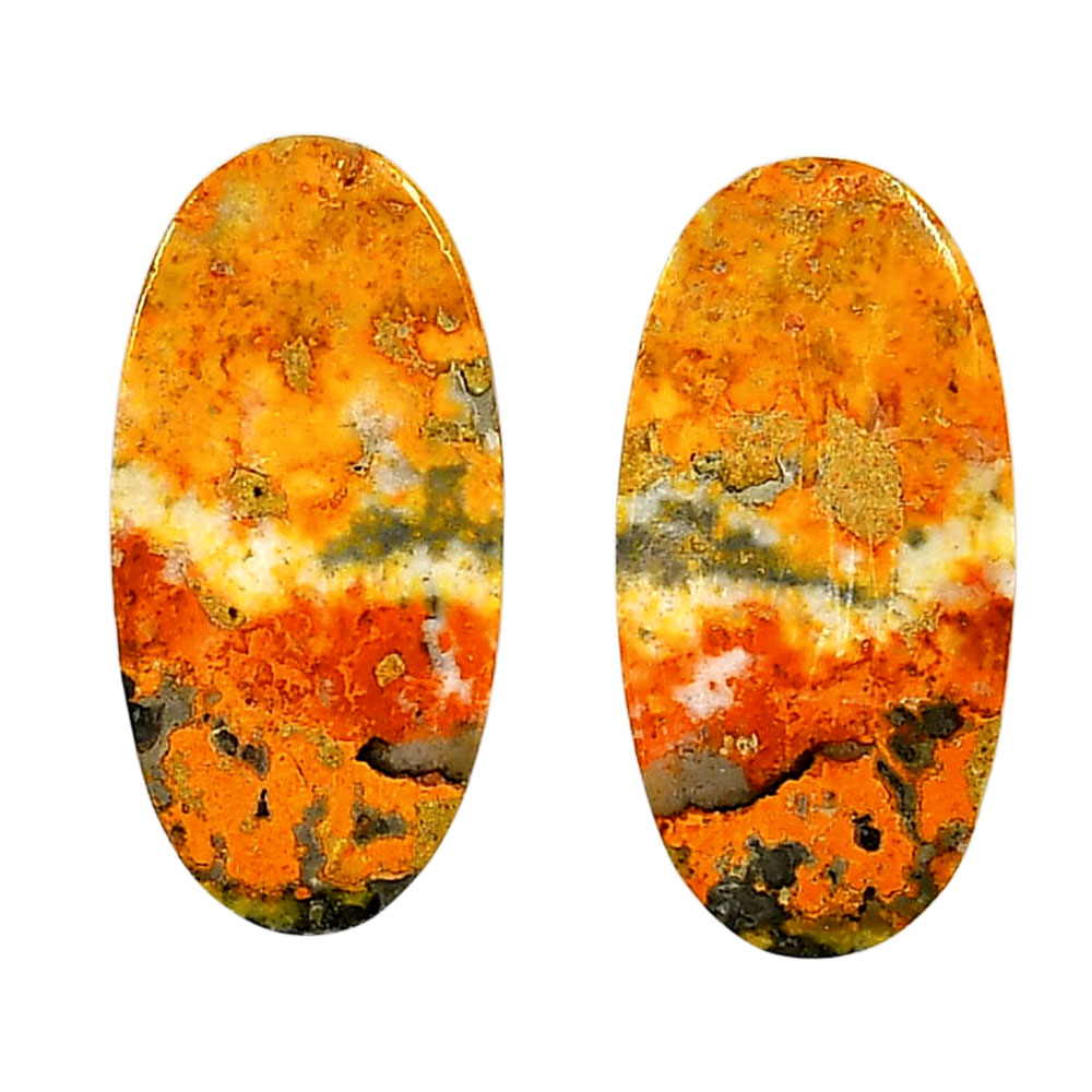 Indonesian Bumble Bee Pair 15.25x30.45x4.5 mm Oval Shape Polished Gemstone LS69-04122