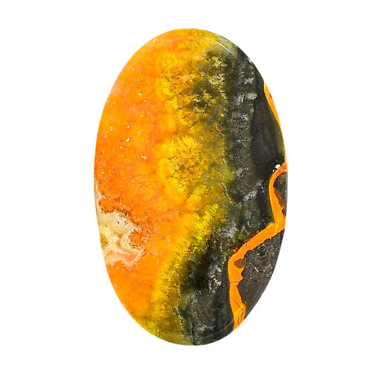 Indonesian Bumble Bee 30.25x49.3x5.3 mm Oval Shape Polished Gemstone LS69-05876