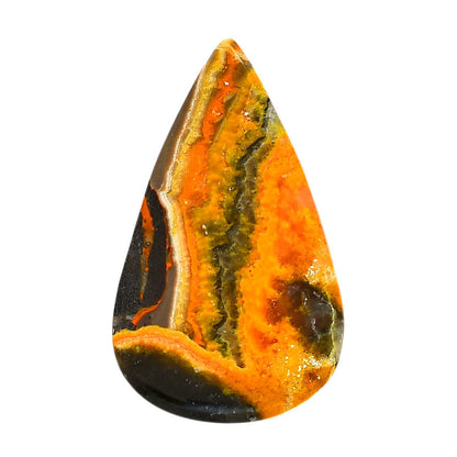 Indonesian Bumble Bee 27.7x46.4x6 mm Pear Shape Polished Gemstone LS69-05878