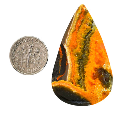 Indonesian Bumble Bee 27.7x46.4x6 mm Pear Shape Polished Gemstone LS69-05878