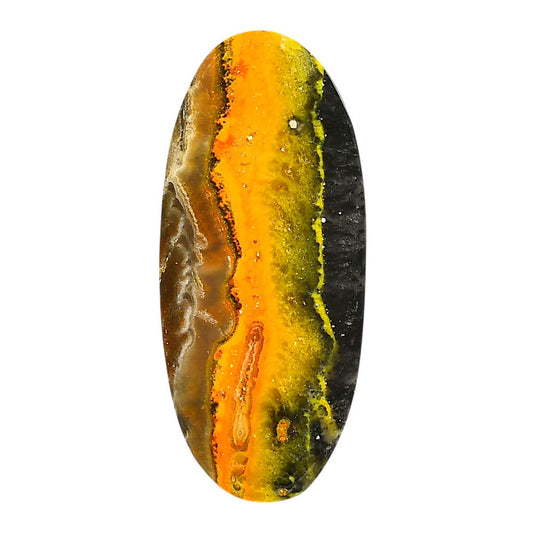 Indonesian Bumble Bee 22x49.7x5.5 mm Oval Shape Polished Gemstone LS69-05879