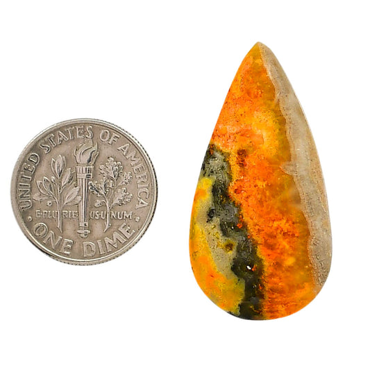 Indonesian Bumble Bee 17.3x33.75x5 mm Pear Shape Polished Gemstone LS69-05881