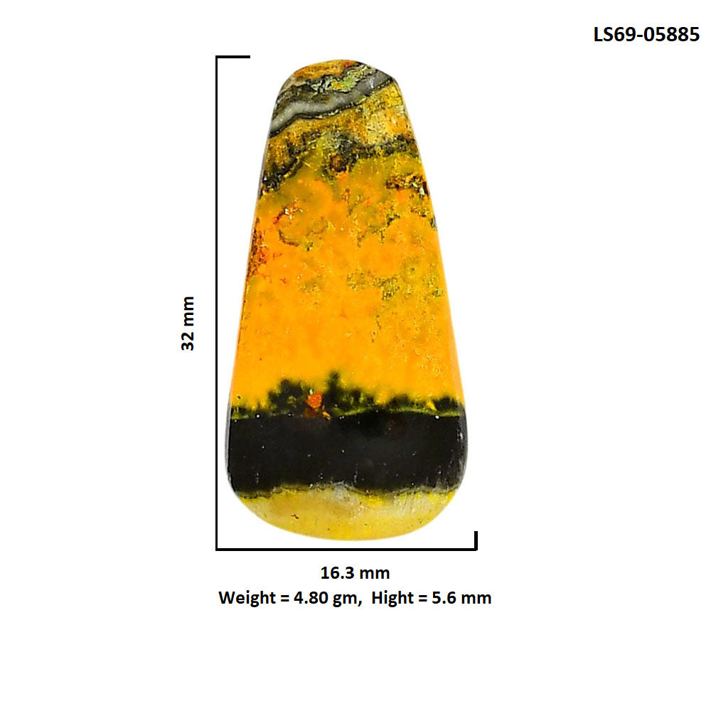Indonesian Bumble Bee 16.3x32x5.6 mm Fancy Shape Polished Gemstone LS69-05885
