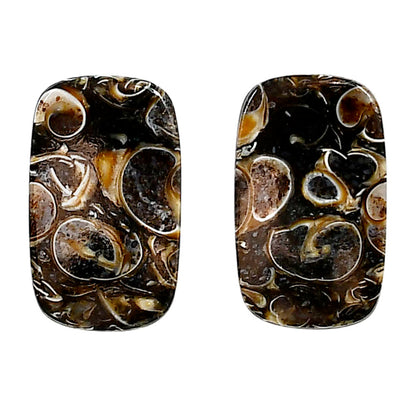 Turtella Jasper Pair 13.3x22.2x4 mm Cushion Shape Polished Gemstone LS70-04158
