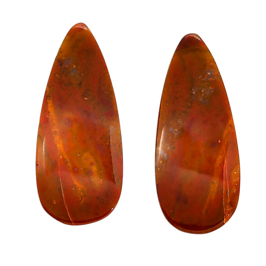 Rare Cady Mountain Agate Pair 11.7x27.3x4 mm Pear Shape Polished Gemstone LS71-04330