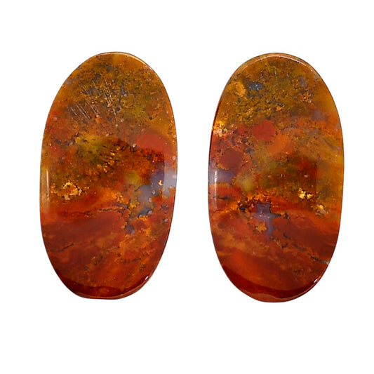 Rare Cady Mountain Agate Pair 14x25.2x4.3 mm Oval Shape Polished Gemstone LS71-04332