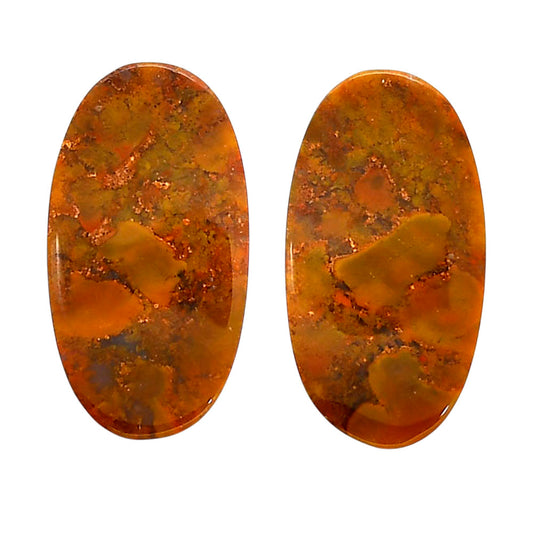 Rare Cady Mountain Agate Pair 13.7x25.6x4 mm Oval Shape Polished Gemstone LS71-04334