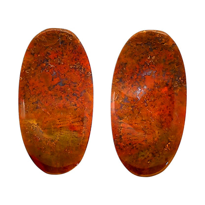 Rare Cady Mountain Agate Pair 14x26.8x4 mm Oval Shape Polished Gemstone LS71-04339