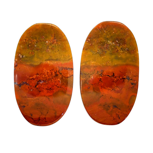 Rare Cady Mountain Agate Pair 14.1x24.6x4 mm Oval Shape Polished Gemstone LS71-04347