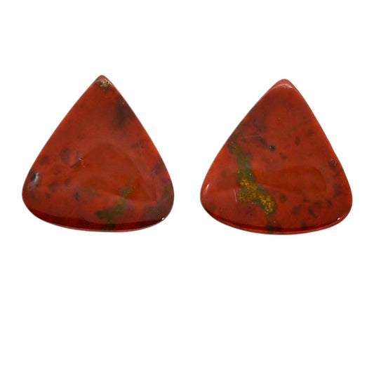Rare Cady Mountain Agate Pair 18.1x17.5x4.5 mm Heart Shape Polished Gemstone LS71-04353