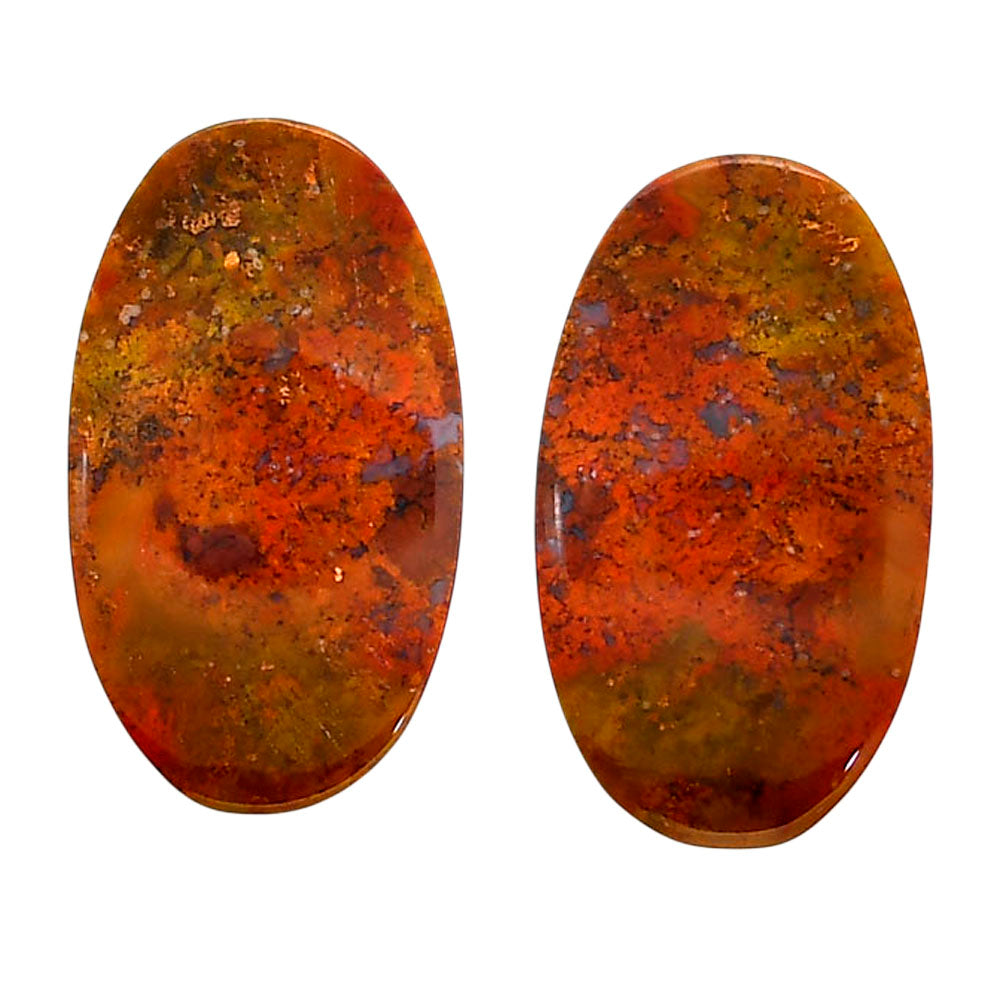 Rare Cady Mountain Agate Pair 15x26.1x5 mm Oval Shape Polished Gemstone LS71-04362