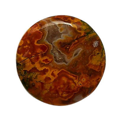 Rare Cady Mountain Agate 22x22x5 mm Round Shape Polished Gemstone LS71-05536