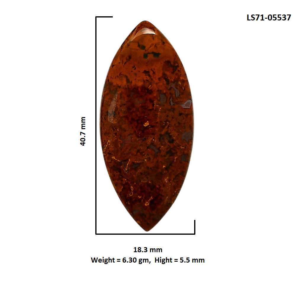 Rare Cady Mountain Agate 18.3x40.7x5.5 mm Marquise Shape Polished Gemstone LS71-05537