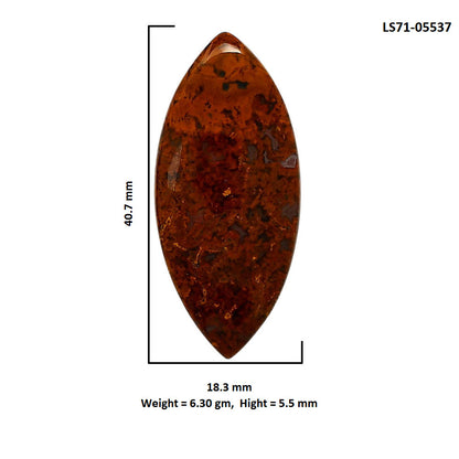 Rare Cady Mountain Agate 18.3x40.7x5.5 mm Marquise Shape Polished Gemstone LS71-05537