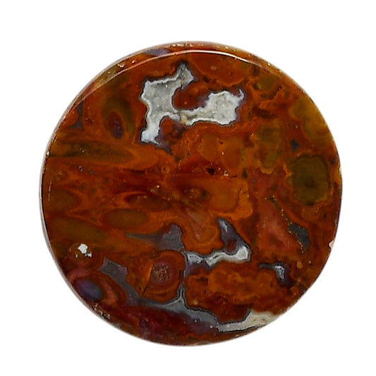 Rare Cady Mountain Agate 28.5x28.5x6 mm Round Shape Polished Gemstone LS71-05546