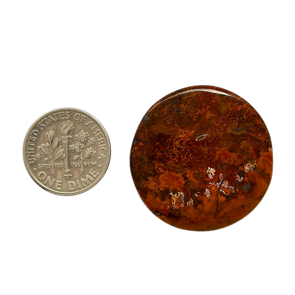 Rare Cady Mountain Agate 29x29x4 mm Round Shape Polished Gemstone LS71-05548