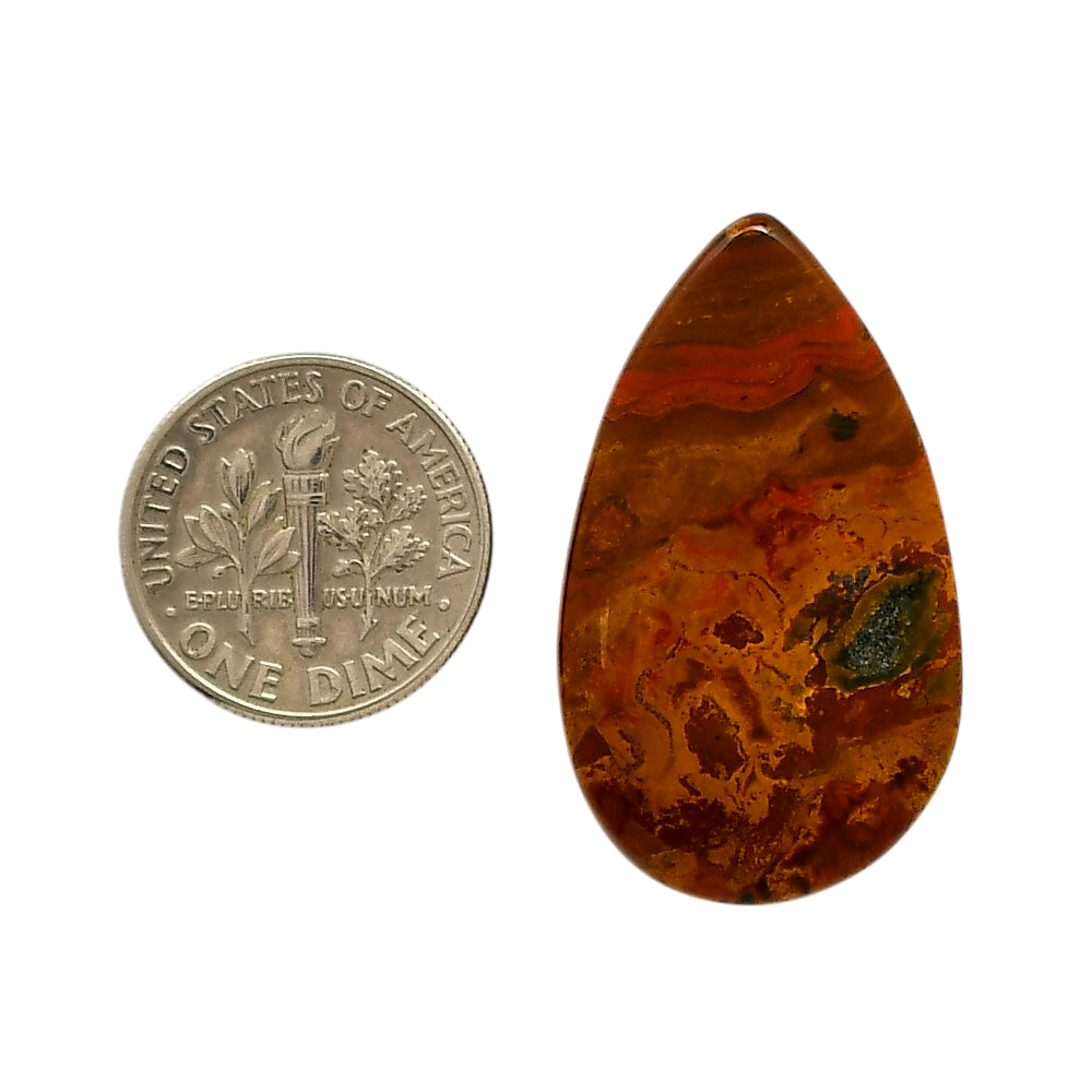 Rare Cady Mountain Agate 19.4x33x5 mm Pear Shape Polished Gemstone LS71-05549