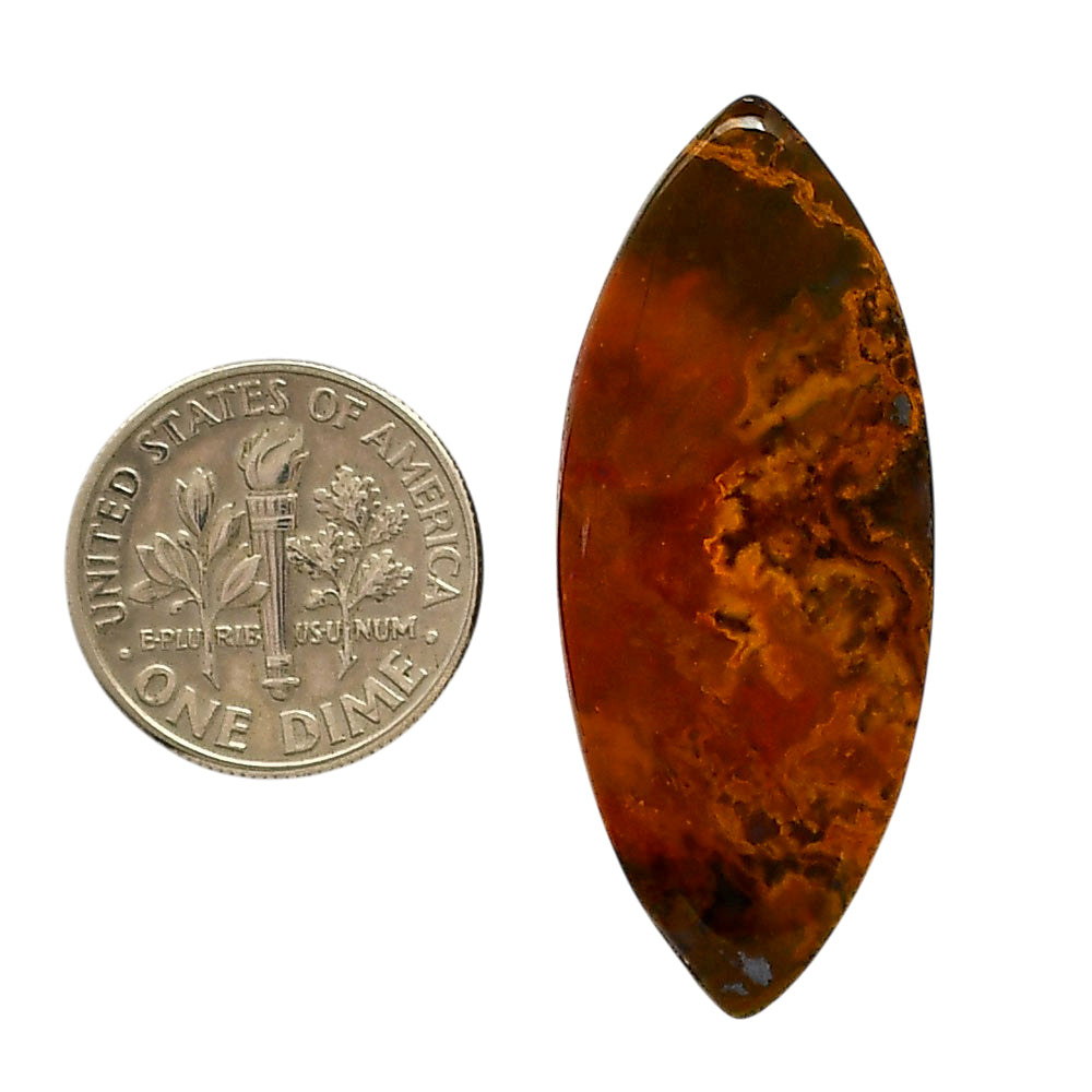 Rare Cady Mountain Agate 19x31.1x5 mm Marquise Shape Polished Gemstone LS71-05553