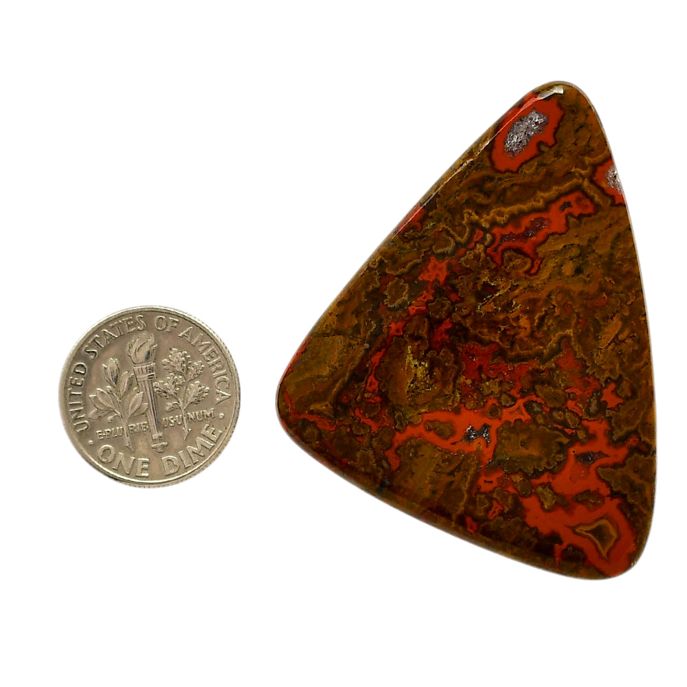 Rare Cady Mountain Agate 37.2x48.85x4.5 mm Fancy Shape Polished Gemstone LS71-05557