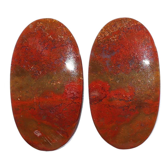 Rare Cady Mountain Agate Pair 14.1x25.9x4.5 mm Oval Shape Polished Gemstone LS71-07254