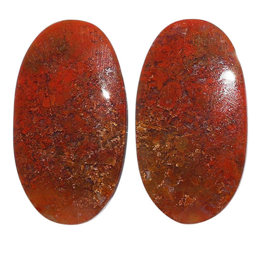 Rare Cady Mountain Agate Pair 14x25.6x3.5 mm Oval Shape Polished Gemstone LS71-07255