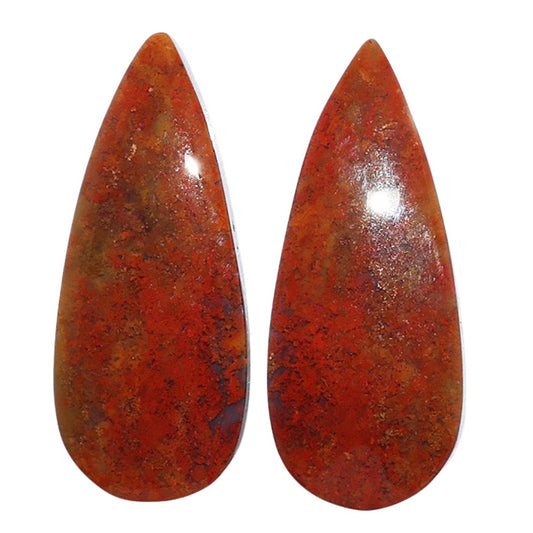Rare Cady Mountain Agate Pair 12.3x29.7x5 mm Pear Shape Polished Gemstone LS71-07259