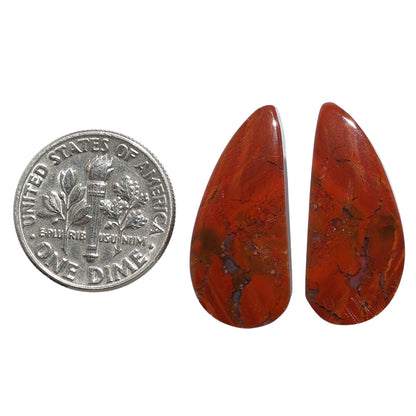 Rare Cady Mountain Agate Pair 10.8x24.25x4.5 mm Fancy Shape Polished Gemstone LS71-07606