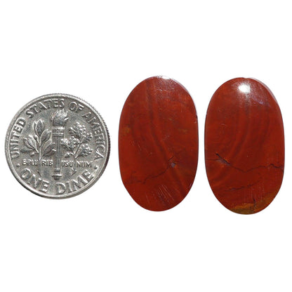 Rare Cady Mountain Agate Pair 13.5x22.9x4 mm Oval Shape Polished Gemstone LS71-07607
