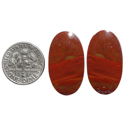 Rare Cady Mountain Agate Pair 14.9x26.3x4 mm Oval Shape Polished Gemstone LS71-07608
