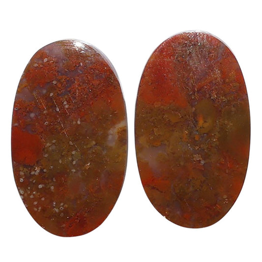 Rare Cady Mountain Agate Pair 13.6x23x3.8 mm Oval Shape Polished Gemstone LS71-07610
