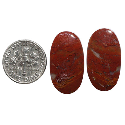 Rare Cady Mountain Agate Pair 13.6x25x4.5 mm Oval Shape Polished Gemstone LS71-07611