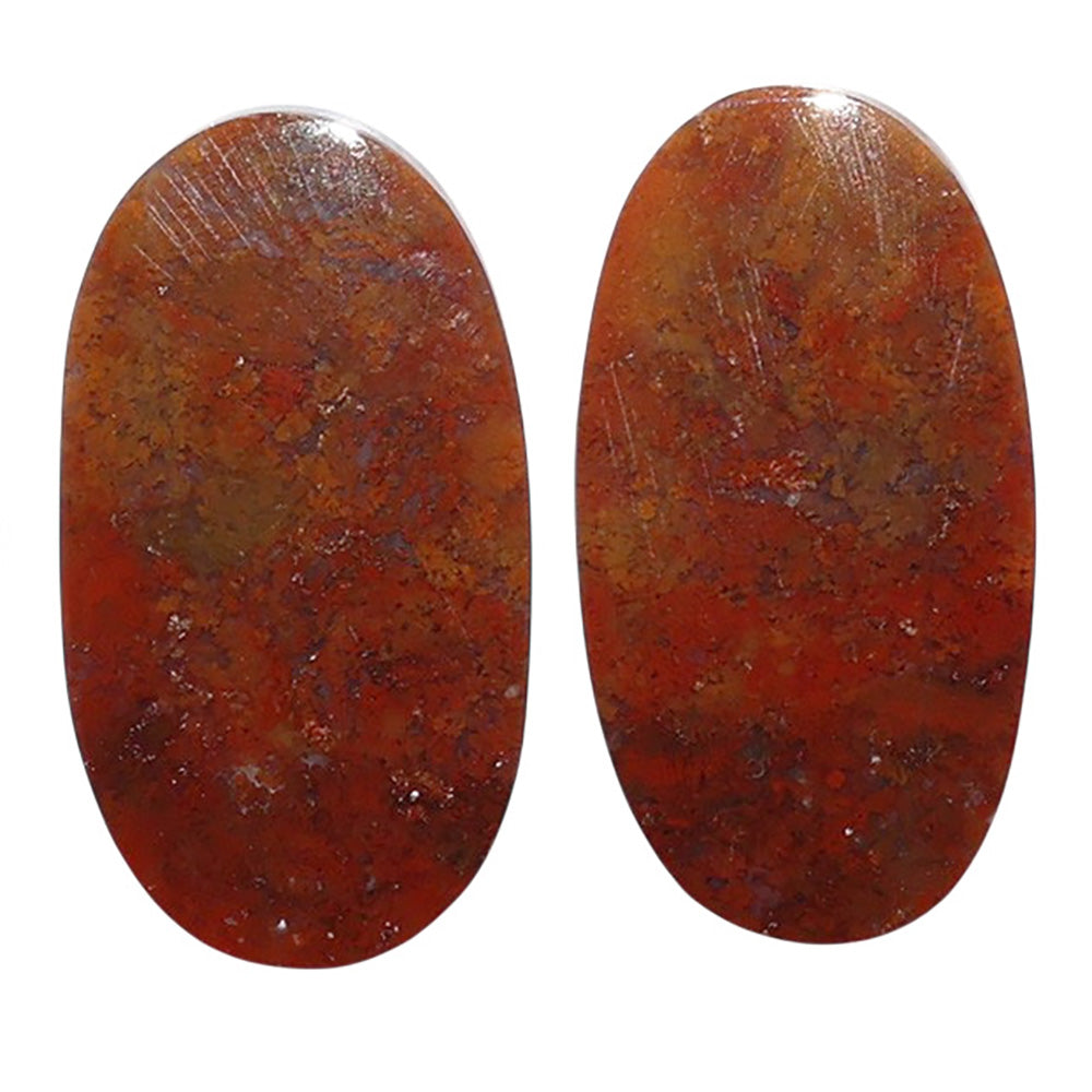 Rare Cady Mountain Agate Pair 13.4x24.5x4.3 mm Oval Shape Polished Gemstone LS71-07613