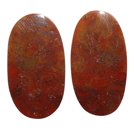 Rare Cady Mountain Agate Pair 13.4x24.5x4.3 mm Oval Shape Polished Gemstone LS71-07613