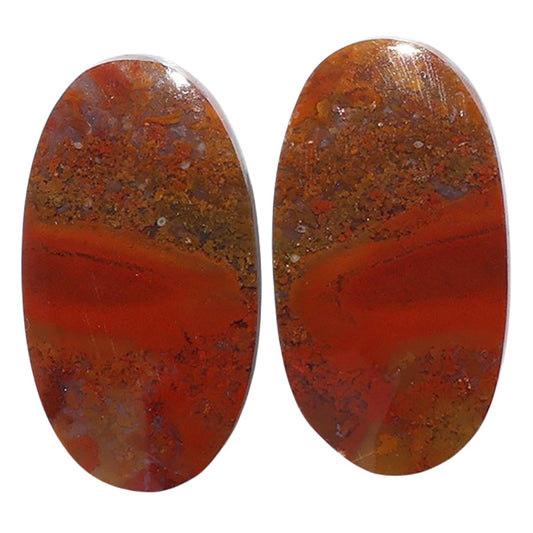 Rare Cady Mountain Agate Pair 13.6x24.8x4 mm Oval Shape Polished Gemstone LS71-07619