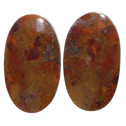 Rare Cady Mountain Agate Pair 14.6x25.2x4 mm Oval Shape Polished Gemstone LS71-07621