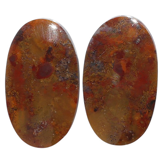 Rare Cady Mountain Agate Pair 14.6x25.2x4 mm Oval Shape Polished Gemstone LS71-07621
