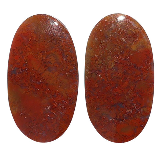 Rare Cady Mountain Agate Pair 13.5x24.5x4 mm Oval Shape Polished Gemstone LS71-07622