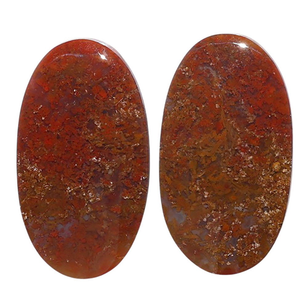 Rare Cady Mountain Agate Pair 14.2x25.7x3.5 mm Oval Shape Polished Gemstone LS71-07623