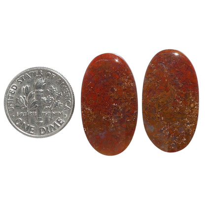 Rare Cady Mountain Agate Pair 14.2x25.7x3.5 mm Oval Shape Polished Gemstone LS71-07623