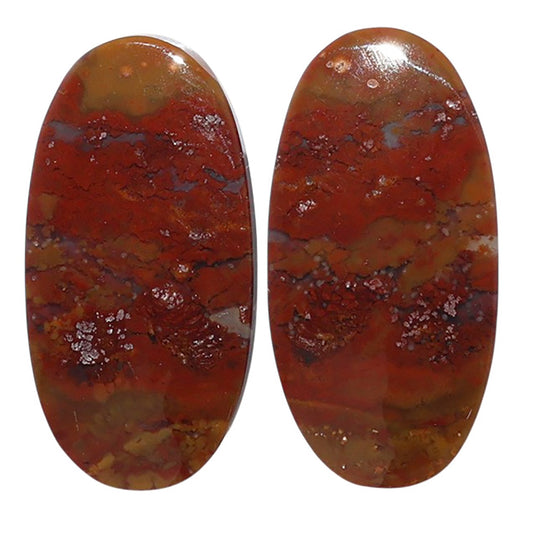 Rare Cady Mountain Agate Pair 13.8x27x4.3 mm Oval Shape Polished Gemstone LS71-07627