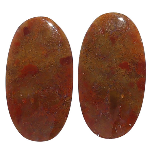 Rare Cady Mountain Agate Pair 13.6x25.1x4 mm Oval Shape Polished Gemstone LS71-07628