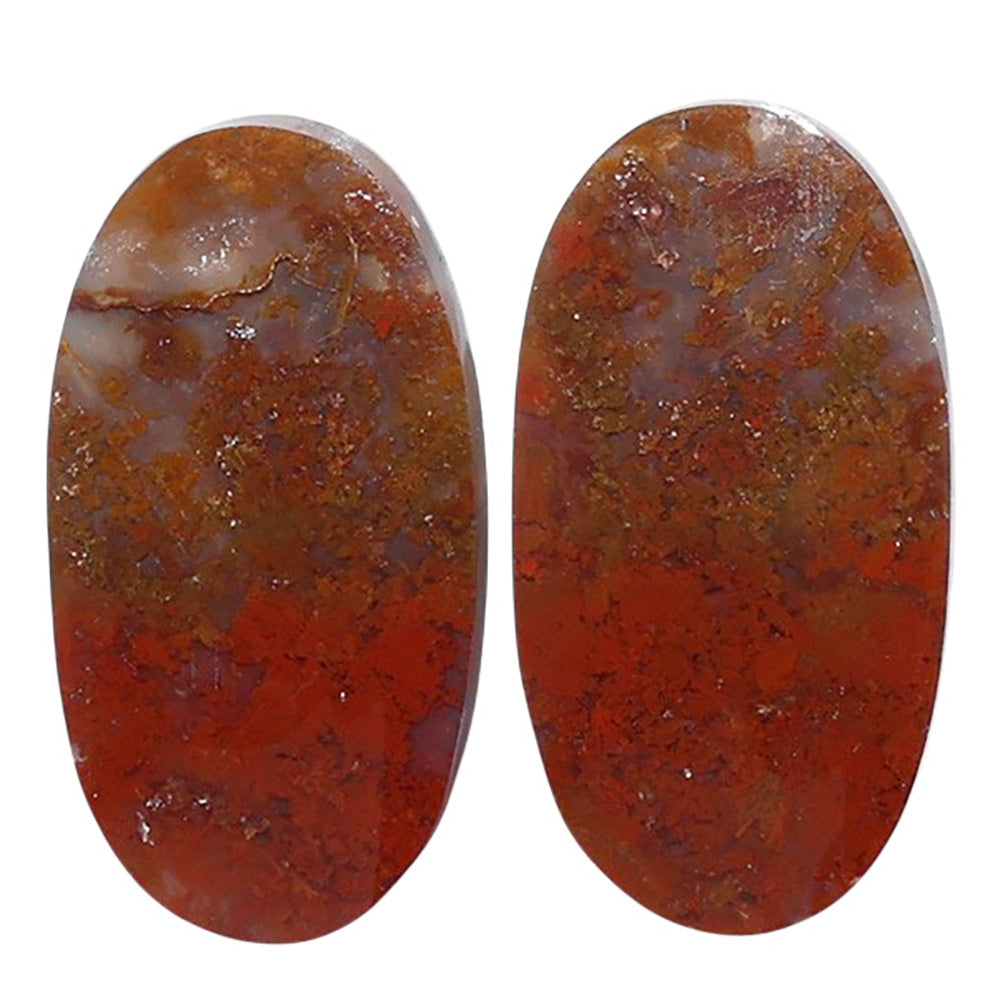 Rare Cady Mountain Agate Pair 13x24.2x3.5 mm Oval Shape Polished Gemstone LS71-07629