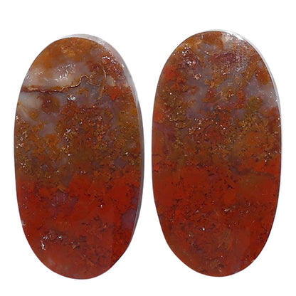 Rare Cady Mountain Agate Pair 13x24.2x3.5 mm Oval Shape Polished Gemstone LS71-07629