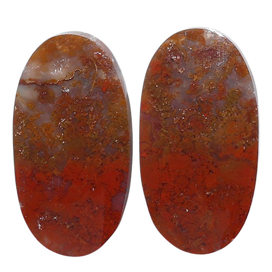Rare Cady Mountain Agate Pair 13x24.2x3.5 mm Oval Shape Polished Gemstone LS71-07629
