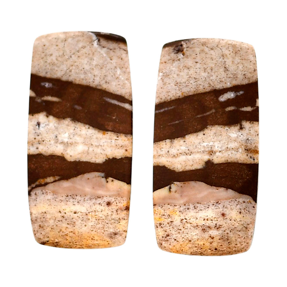 Outback Jasper Pair 12.7x26.2x3.8 mm Baguette Shape Polished Gemstone LS72-04436