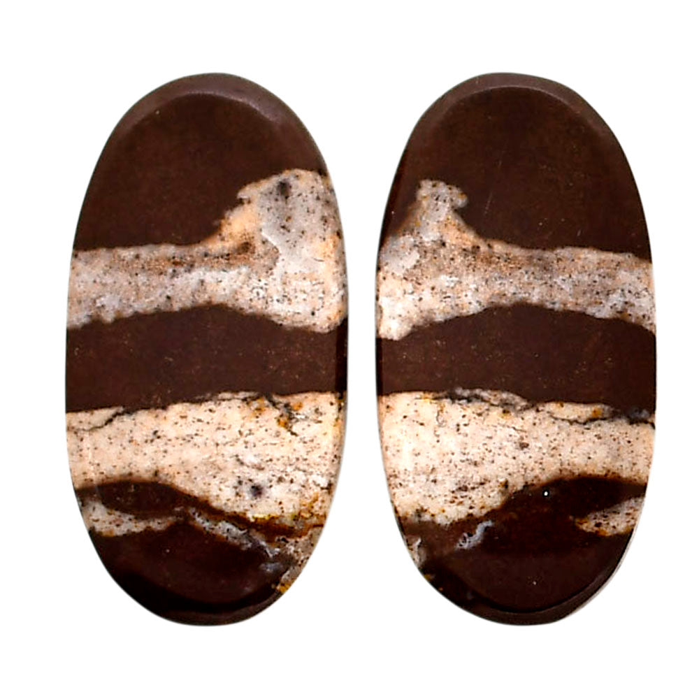 Outback Jasper Pair 12.6x24.8x4 mm Oval Shape Polished Gemstone LS72-04441